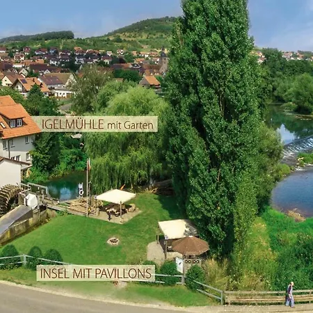 140 Qm Igelmuehle, Bei Der Romantischen Roedermuehle An Der Fraenkischen Saale In Deutschlands Mitte, 8 Km Zur A7 Tatil Evi Hammelburg